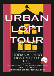 Urban Loft Tour, Urbana, Ohio, featuring historic Monument Square District